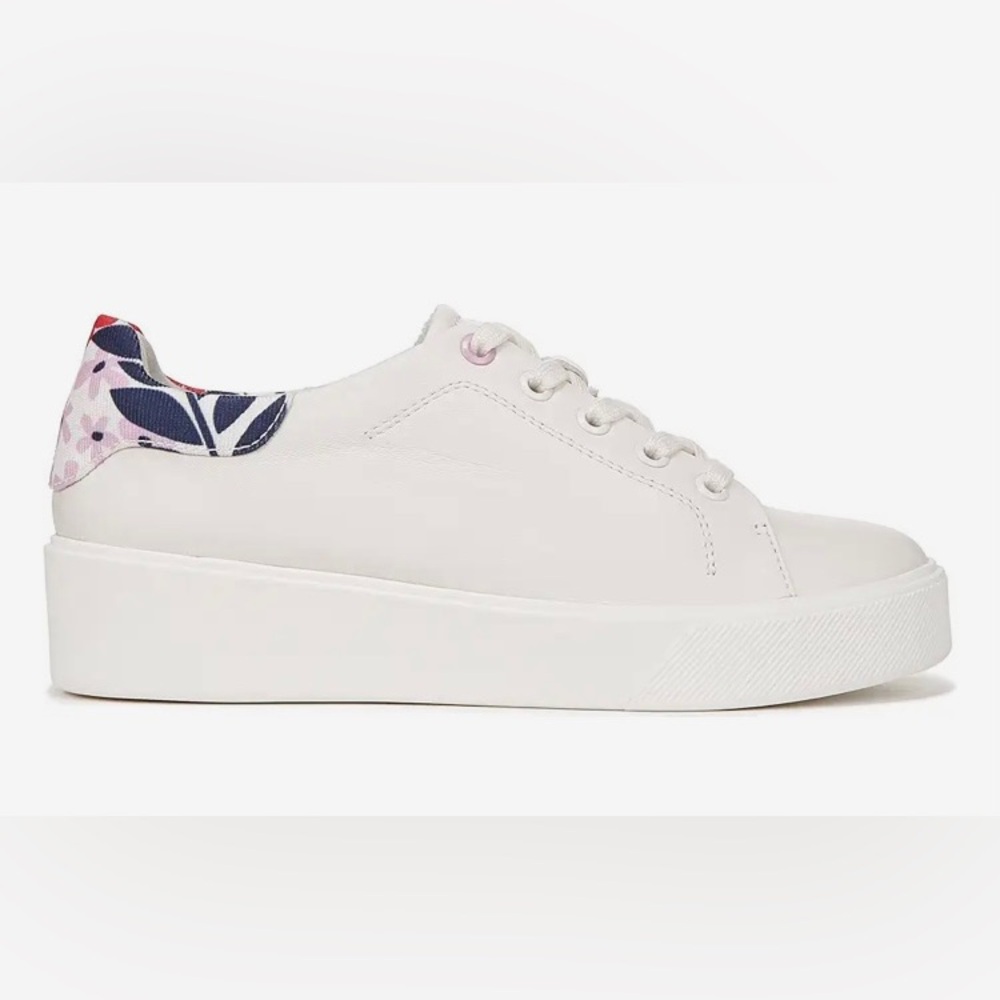 Naturalizer Morrison2 wire lilac size 7.5W White Sneakers with Patterned Heel - Picture 4 of 7